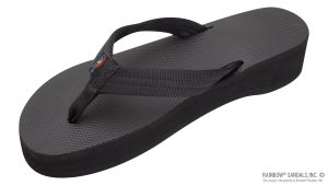 Four Layer Wedge Soft Rubber Top with EVA Filled  3/4 Nylon Strap