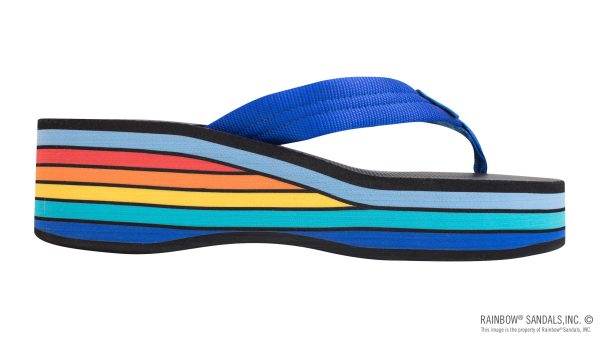 Six Layer Wedge Soft Rubber Top with EVA Filled 1 Nylon Strap