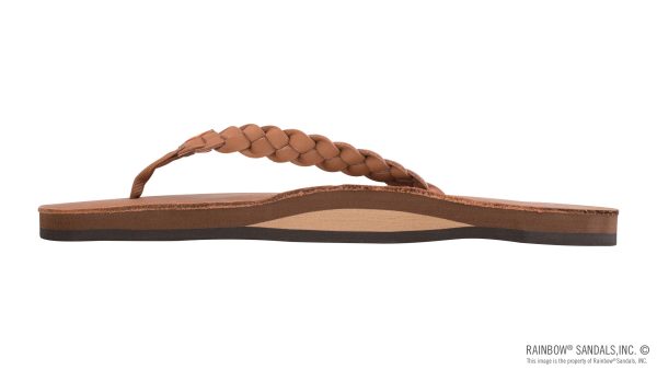 Twisted Sister  Single Layer Arch Support Leather with a  3/4 Medium Double Braided Strap