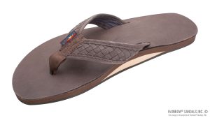 The Bentley  Classic Leather Top Sole with 1 Hand Woven Strap