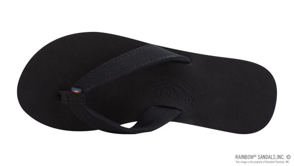 The Bella  Soft Top Black Tapered Canvas Strap