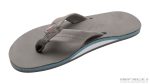 Signature Series Men's Single Layer Premier Grey Leather Lt Blue Midsole