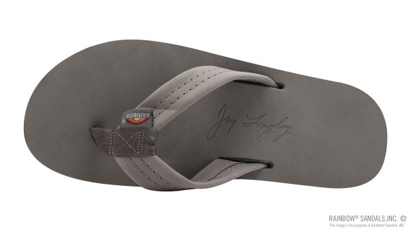 Signature Series Men's Single Layer Premier Grey Leather Lt Blue Midsole