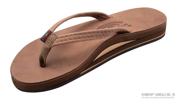 Luxury Leather Double Layer Arch 1 Narrow Strap