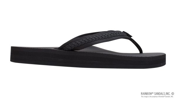Double Layer Soft Rubber Top with 3/4 Braided Nylon Strap