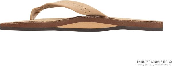 Rainbow Sandals Men's Premier Leather Single Layer Wide Strap With Arch. Sierra Brown. Men's Medium / 8.5 - 9.5 US | Single Layer Wide Strap with Arch | Sandals