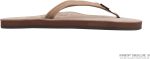 Rainbow Sandals Women's Single Layer Narrow Strap. Dark Brown. 7.5-8.5 | Premier Leather w/ Arch Support and a 1arrow Strap. Ladies Large | Flats
