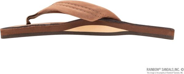 Rainbow Sandals Ladies Luxury Leather - Single Layer Arch Support. Nogalas Wood. Ladies size 1| Sandals
