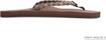 Rainbow Sandals Women's Single Layer Premier Leather w/Double Braided Strap Expresso/Dark Brown. Ladies Small / 5.5-6.5 B(M) US | Flip-Flops