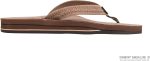 Rainbow Sandals The Willow - Double Layer Leather Dark Brown Sandal with Double Braided  3/4trap. Ladies. X-Large. 8.5-9.5 D(M) US | Flats