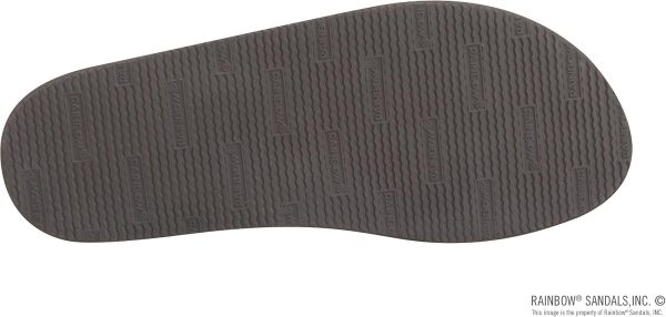 Rainbow Sandals Men's Single Layer Premier Leather with Blue Midsole. Expresso. Men's Large / 9.5-15 D(M) US | Sandals
