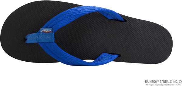 Rainbow Sandals Women's Four Layer Wedge Rubber w/EVA Filled 3/4ylon Strap. Blue/Rainbow. Ladies Medium / 6.5-7.5 B(M) US | Platforms & Wedges