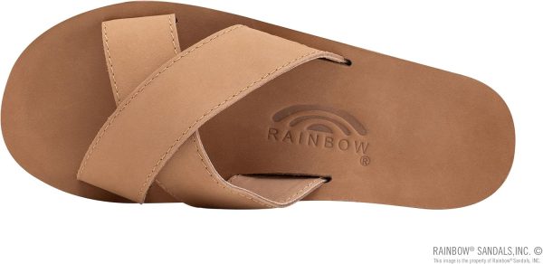 Rainbow Sandals Women's Premier Leather Single Layer Arch Women's X-Slide. Sierra Brown. Ladies Large / 7.5-8.5 B(M) US | Slides