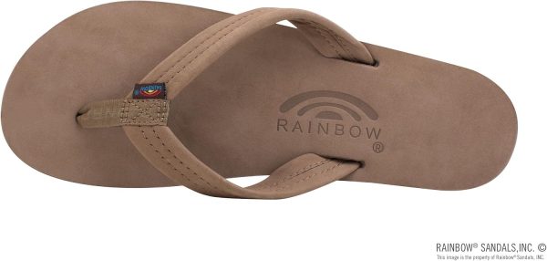 Rainbow Sandals Women's Four Layer Wedge  3/4eather Strap. Dark Brown. Ladies X-Large / 8.5-9.5 B(M) US | Platforms & Wedges