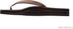 Rainbow Sandals Womens Luxury Leather - Double Layer Arch Support with 1arrow Straps. Oak. Womens Small / 5.5-6.5 | Sandals