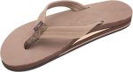 Rainbow Sandals Women's Double Layer Premier Leather w/  3/4trap (Ladies Small / 5.5-6.5. Dark Brown) | Flats