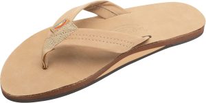 Rainbow Sandals Men's Premier Leather. Sierra Brown. Large / 9.5-15 | Single Layer Wide Strap with Arch | Sandals