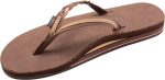 Rainbow Sandals Women's Double Layer Flirty Braidy Premier Leather w/Single Braided Strap. Expresso/Sierra Brown. Ladies Medium / 6.5-7.5 B(M) US | Shoes