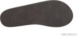 Rainbow Sandals Ladies Las Flores - Single Layer Premier Leather with a Floral 1arrow Strap. Dark Brown. Ladies 5.5-6.5 | Flats