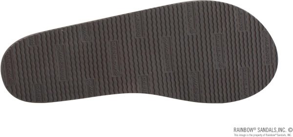 Rainbow Sandals Women's Single Layer Narrow Strap. Dark Brown. 7.5-8.5 | Premier Leather w/ Arch Support and a 1arrow Strap. Ladies Large | Flats