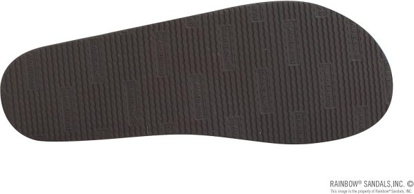 Rainbow Sandals Women's Single Layer Classic Rubber w/EVA filled Nylon Strap. Brown/Brown. Ladies X-Large / 8.5-9.5 B(M) US | Flip-Flops