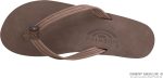 Rainbow Sandals Women's Single Layer Premier Leather Narrow Strap. Expresso. Ladies Small / 5.5-6.5 B(M) US | Flats