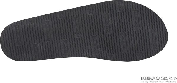 Rainbow Sandals Madison - Single Layer Arch Support with a Braid on a 1arrow Strap. Premier Black. Ladies X-Large | Flip-Flops