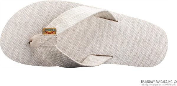Rainbow Sandals Men's Double Layer Arch Hemp. Natural Hemp. Men's Large / 9.5-15 D(M) US | Sandals