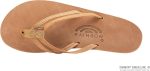 Rainbow Sandals Ladies The Sand Piper Luxury Leather - Single Layer Arch Hand Woven Strap. Buckskin. Ladies. Medium. 6.5-7.5 D(M) US | Flats
