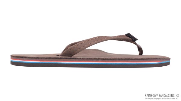 The Americana Women's Single layer Premier Leather Red White & Blue Mid Sole with a 1 Narrow