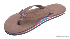 The Americana Women's Single layer Premier Leather Red White & Blue Mid Sole with a 1 Narrow
