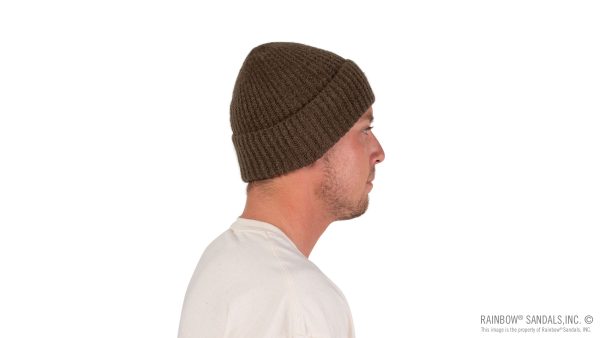 Marled Knit Beanie with Original Rainbow Woven Label