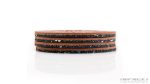 Coaster 4 pack Rust Leather