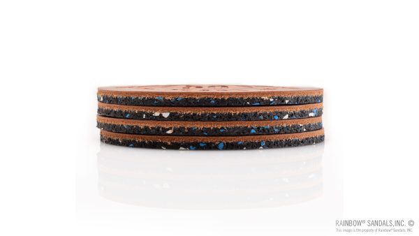 Coaster 4 pack Rust Leather