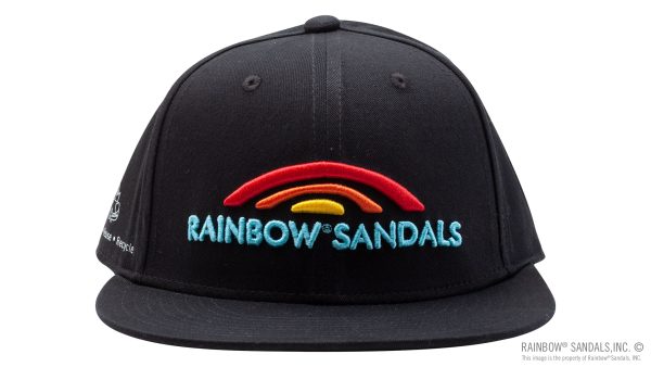 Rainbow Sandals Black 1% Cotton Snap Back Hat