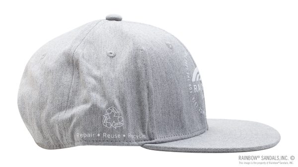 Rainbow Sandals Circle Logo Graphite Snap Back Hat