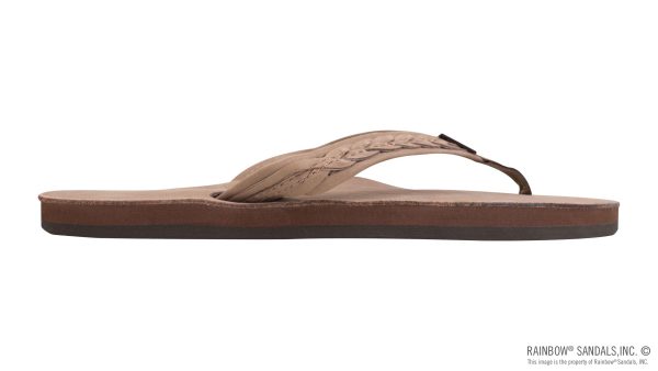 The Madison Single Layer Arch Support with a Braid on a 3/4 Medium Rolled Strap