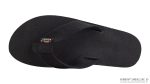 The Rastafarian  Single Layer Black Hemp with Rasta Mid Sole
