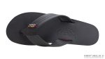 The Rastafarian Single Layer Classic Black Leather with Rasta Mid Sole and 1 Strap