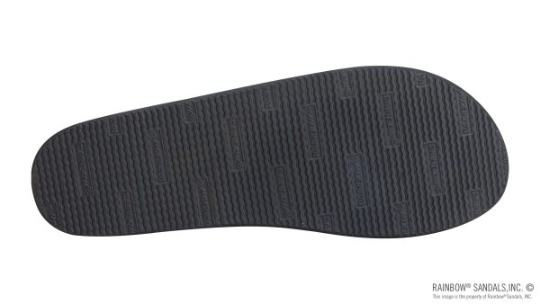 The Rastafarian Single Layer Classic Black Leather with Rasta Mid Sole and 1 Strap