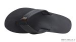 The Rastafarian Single Layer Classic Black Leather with Rasta Mid Sole