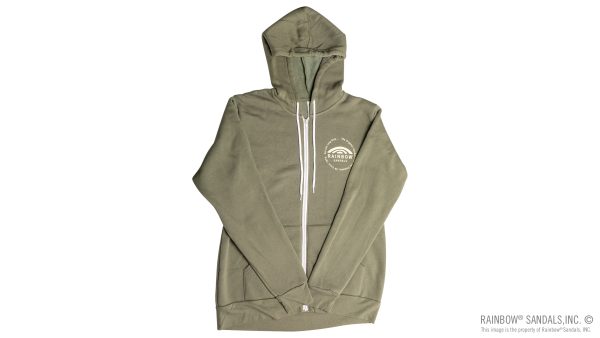Unisex Sweatshirt with Circle Logo on Front and Back