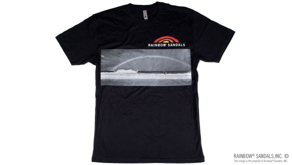 Men's T-Shirt Rainbow over the Pipeline Wave